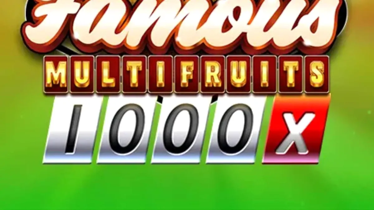 Tampilan visual slot 81 Famous Multifruits 1000 dengan simbol buah dan angka 7